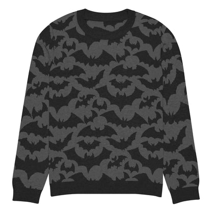 Bats Knitted Crew Neck Sweater - Graphic Punks