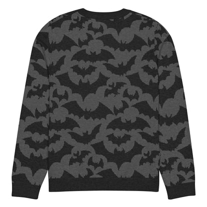 Bats Knitted Crew Neck Sweater - Graphic Punks