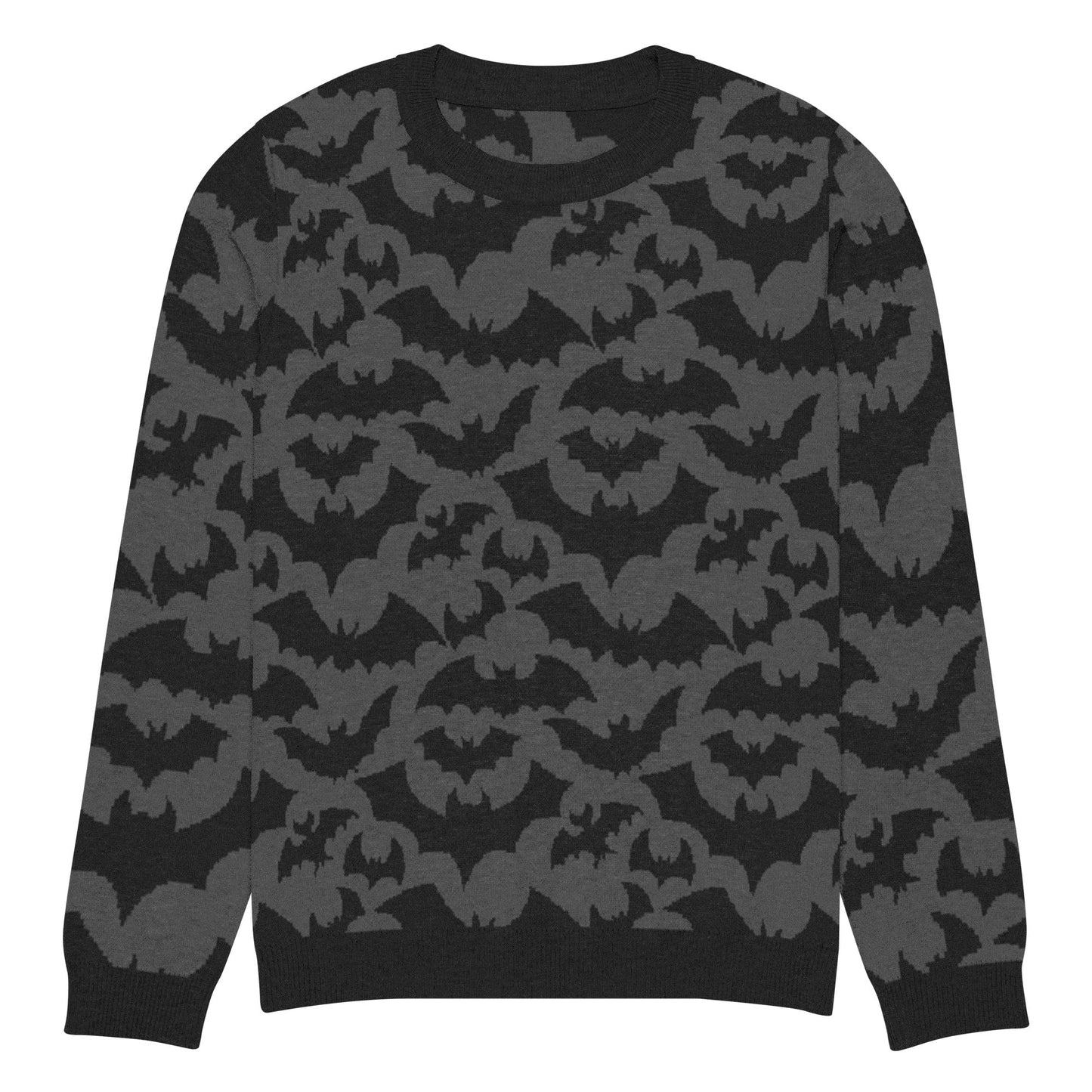 Bats Knitted Crew Neck Sweater - Graphic Punks