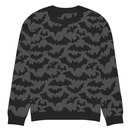 Bats Knitted Crew Neck Sweater - Graphic Punks