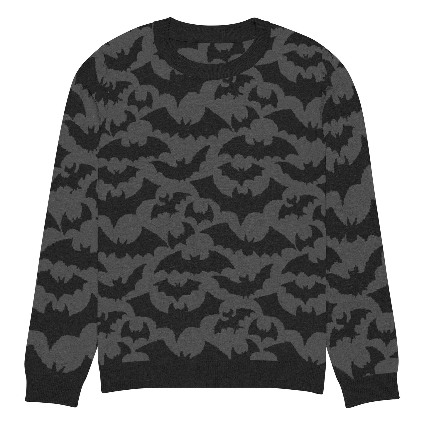 Bats Knitted Crew Neck Sweater - Graphic Punks