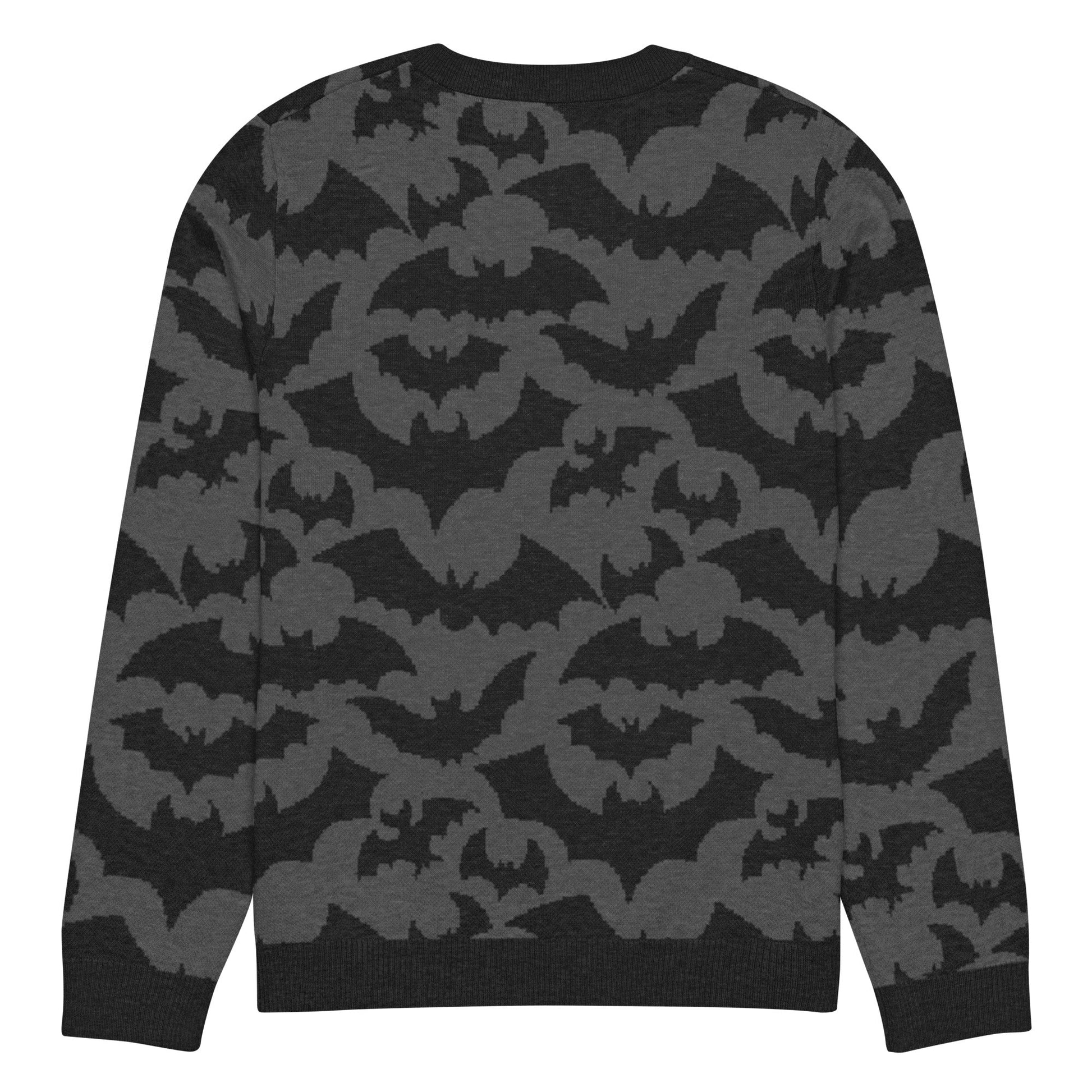 Bats Knitted Crew Neck Sweater - Graphic Punks