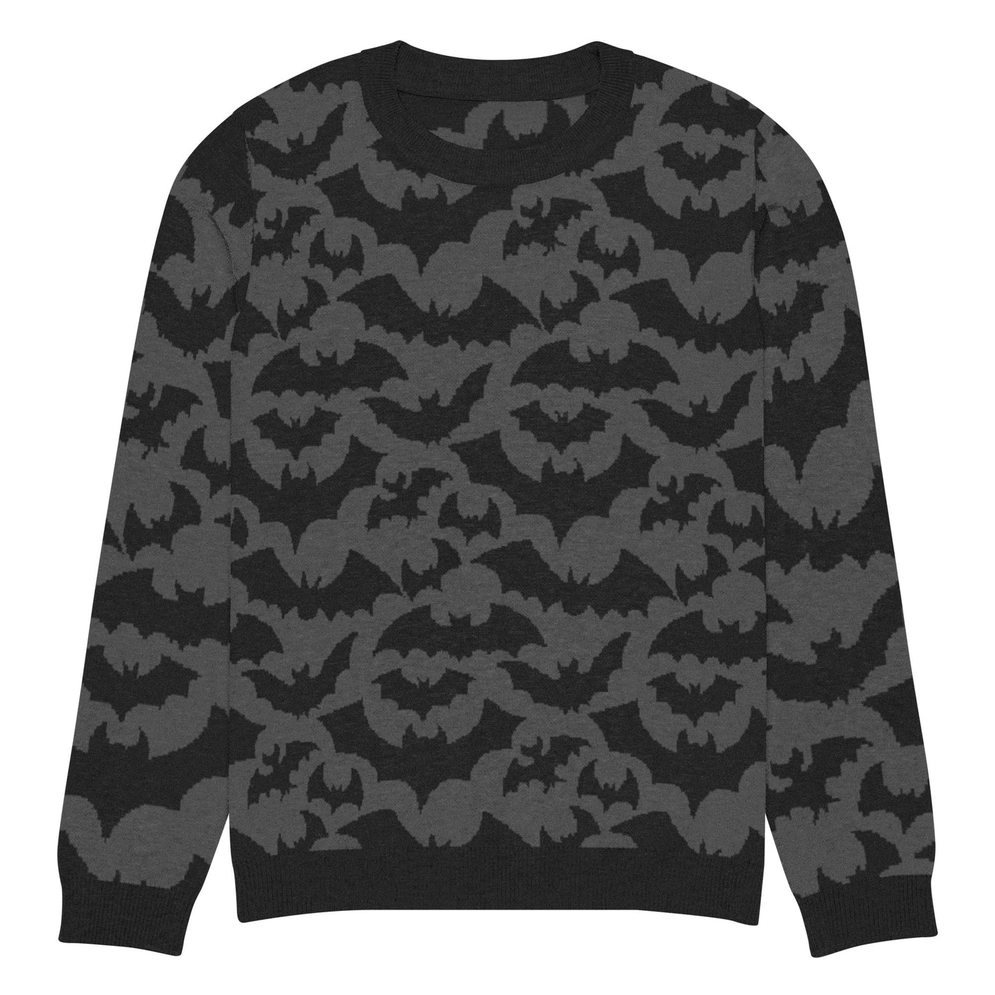 Bats Knitted Crew Neck Sweater - Graphic Punks