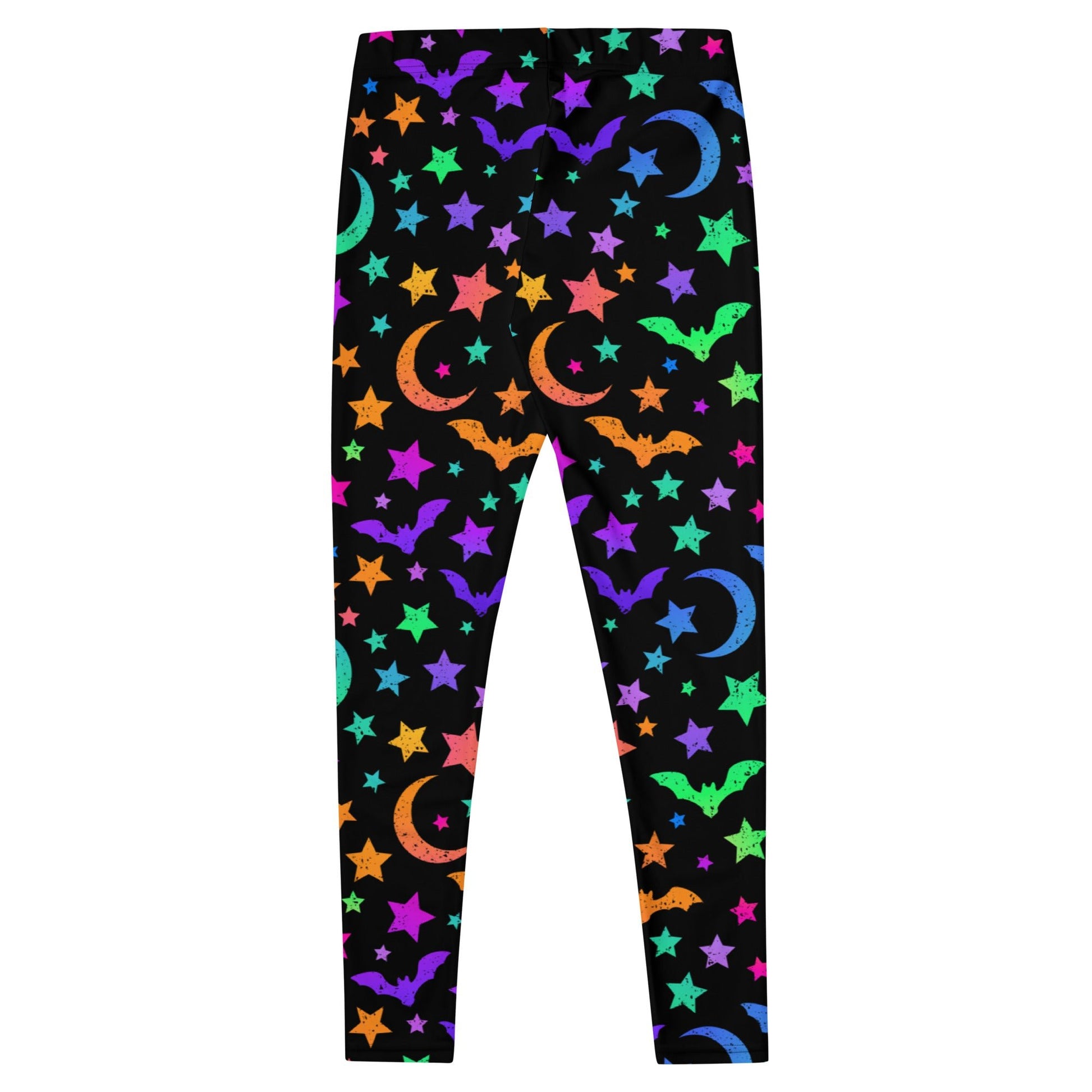 Bats Moon and Stars Leggings - Graphic Punks