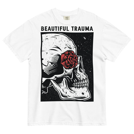 Beautiful Trauma Garment - Dyed Heavyweight T-Shirt - Graphic Punks