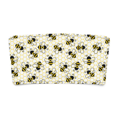 Bee HIve Bandeau Bikini Top - Graphic Punks