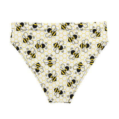 Bee Hive High - Waisted Bikini Bottom - Graphic Punks