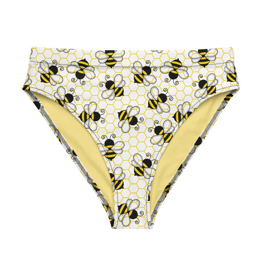 Bee Hive High - Waisted Bikini Bottom - Graphic Punks