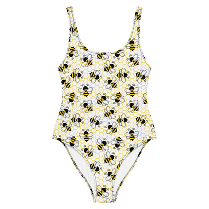 Bee Hive One - Piece Swimsuit - Graphic Punks