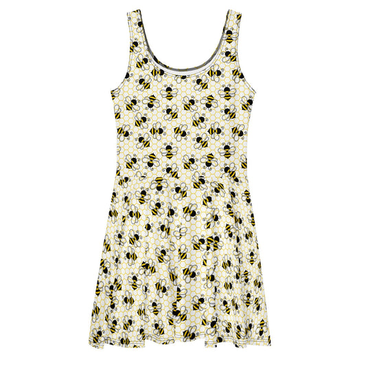 Bee Hive Skater Dress - Graphic Punks