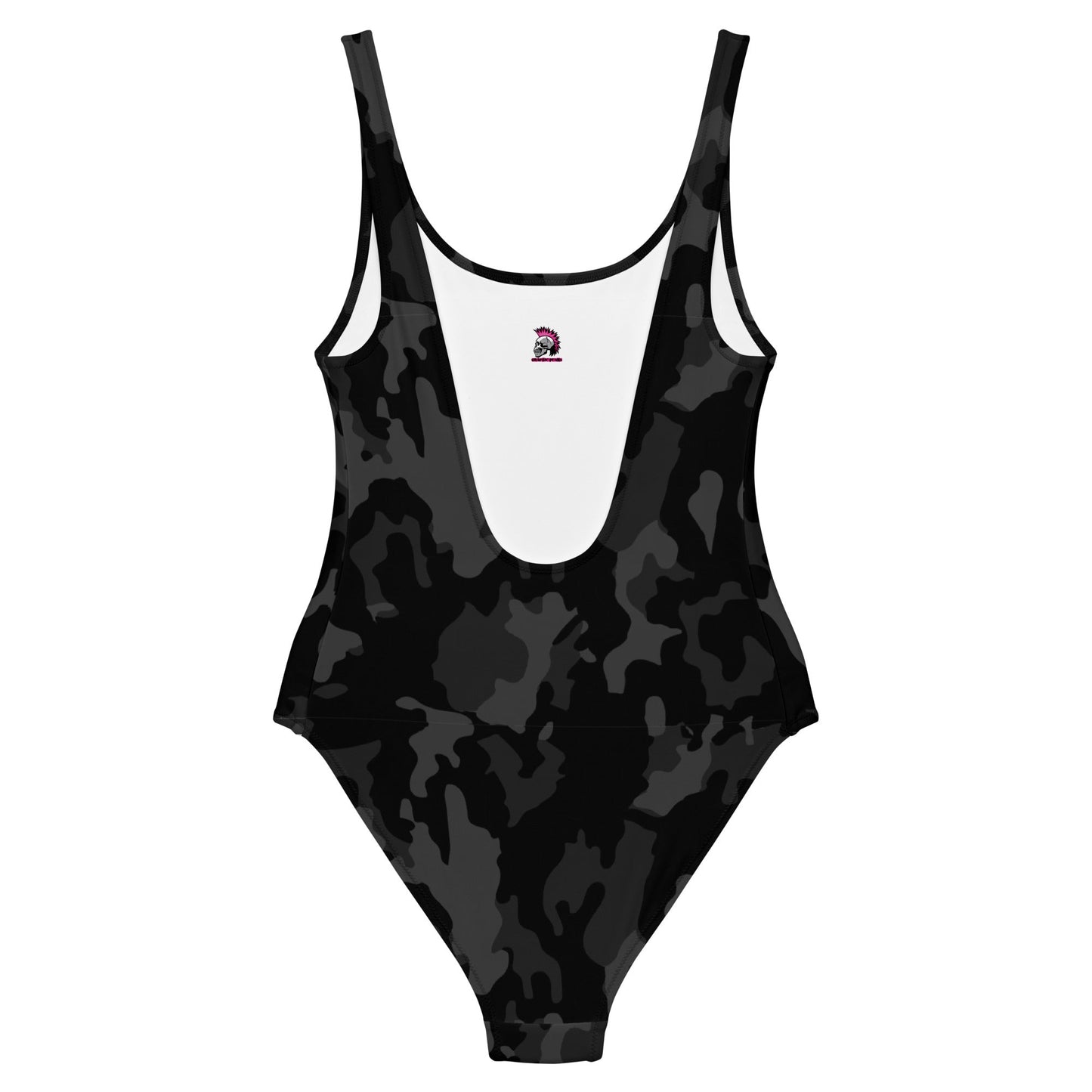 Black Camo One - Piece Swimsuit - Graphic Punks