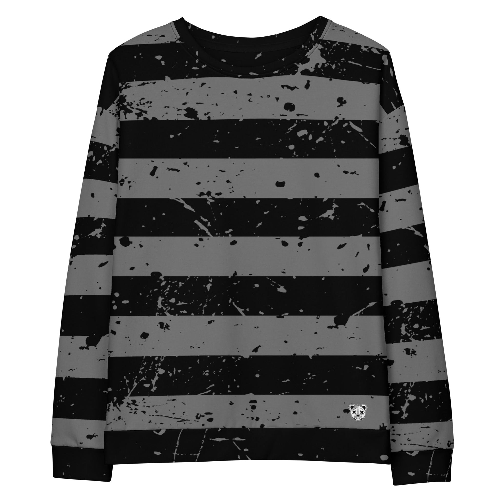 Black & Grey Cotton Sweatshirt - Graphic Punks