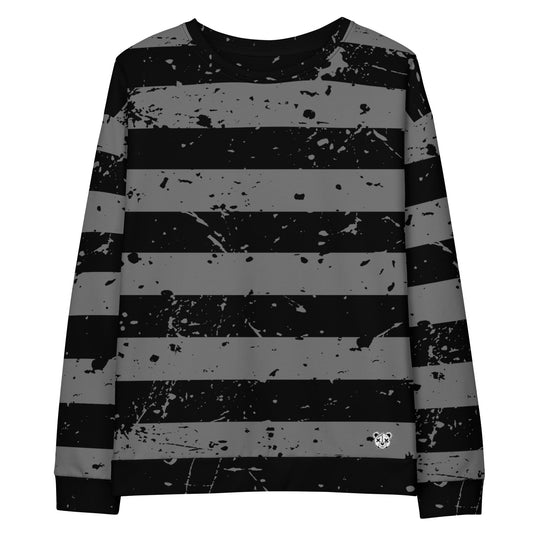 Black & Grey Cotton Sweatshirt - Graphic Punks