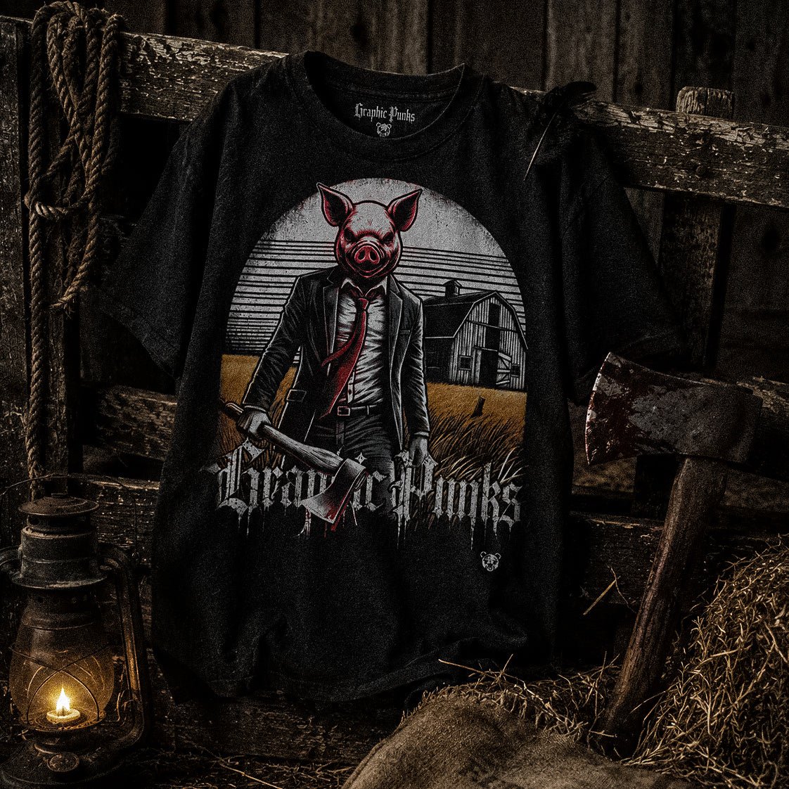 Butcher's Dusk Oversized Tee - Graphic Punks