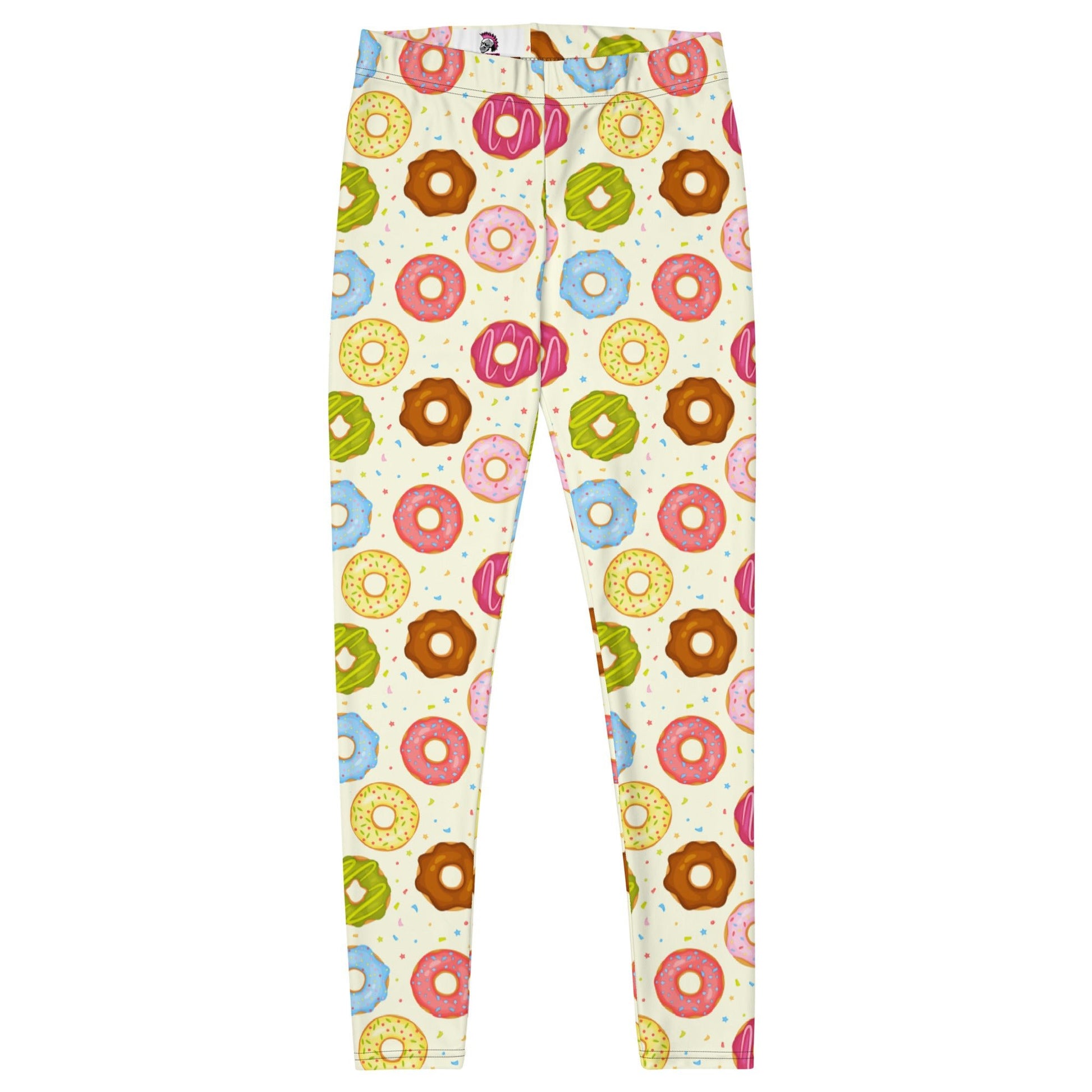 Cartoon Cute Donuts Leggings - Graphic Punks