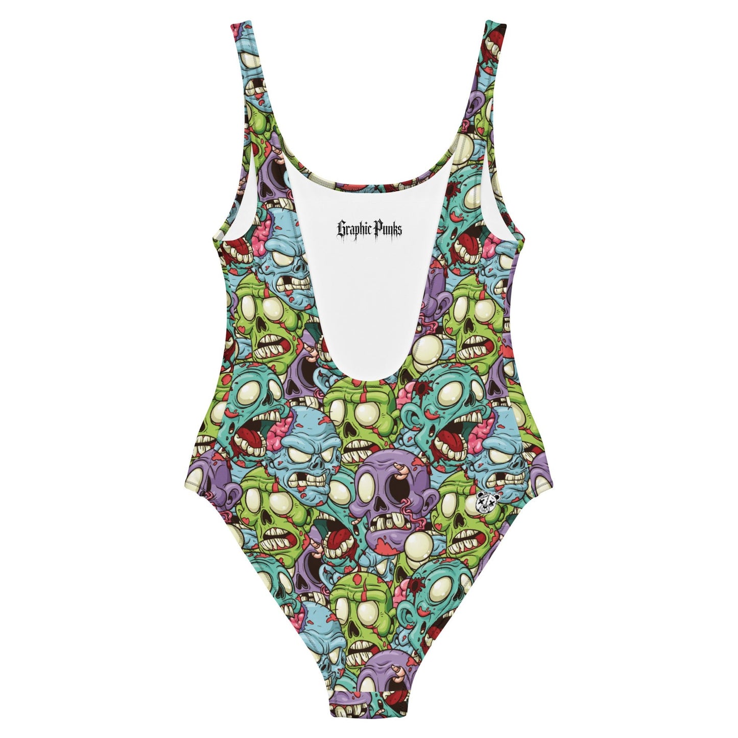 Cartoon Zombie One - Piece Swimsuit - Graphic Punks