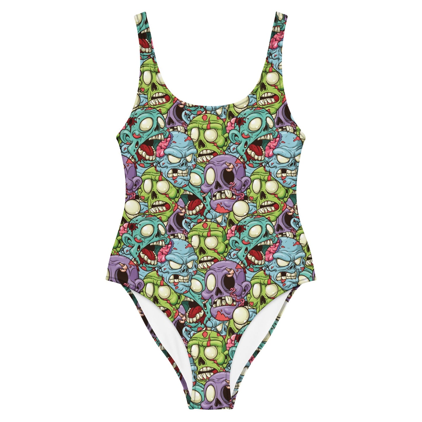 Cartoon Zombie One - Piece Swimsuit - Graphic Punks