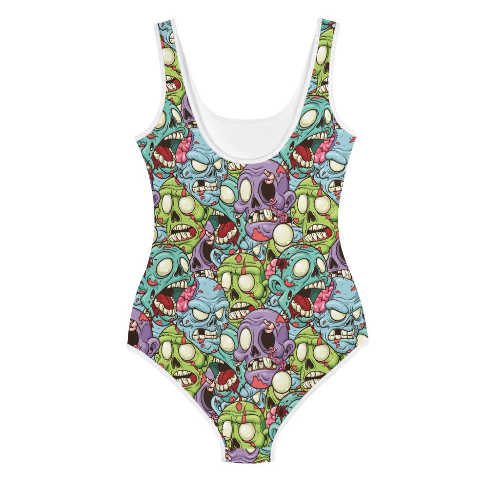 Cartoon Zombie Youth Swimsuit - Graphic Punks