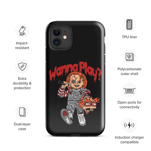 Chucky "Wanna Play" Tough Case for iPhone® - Graphic Punks