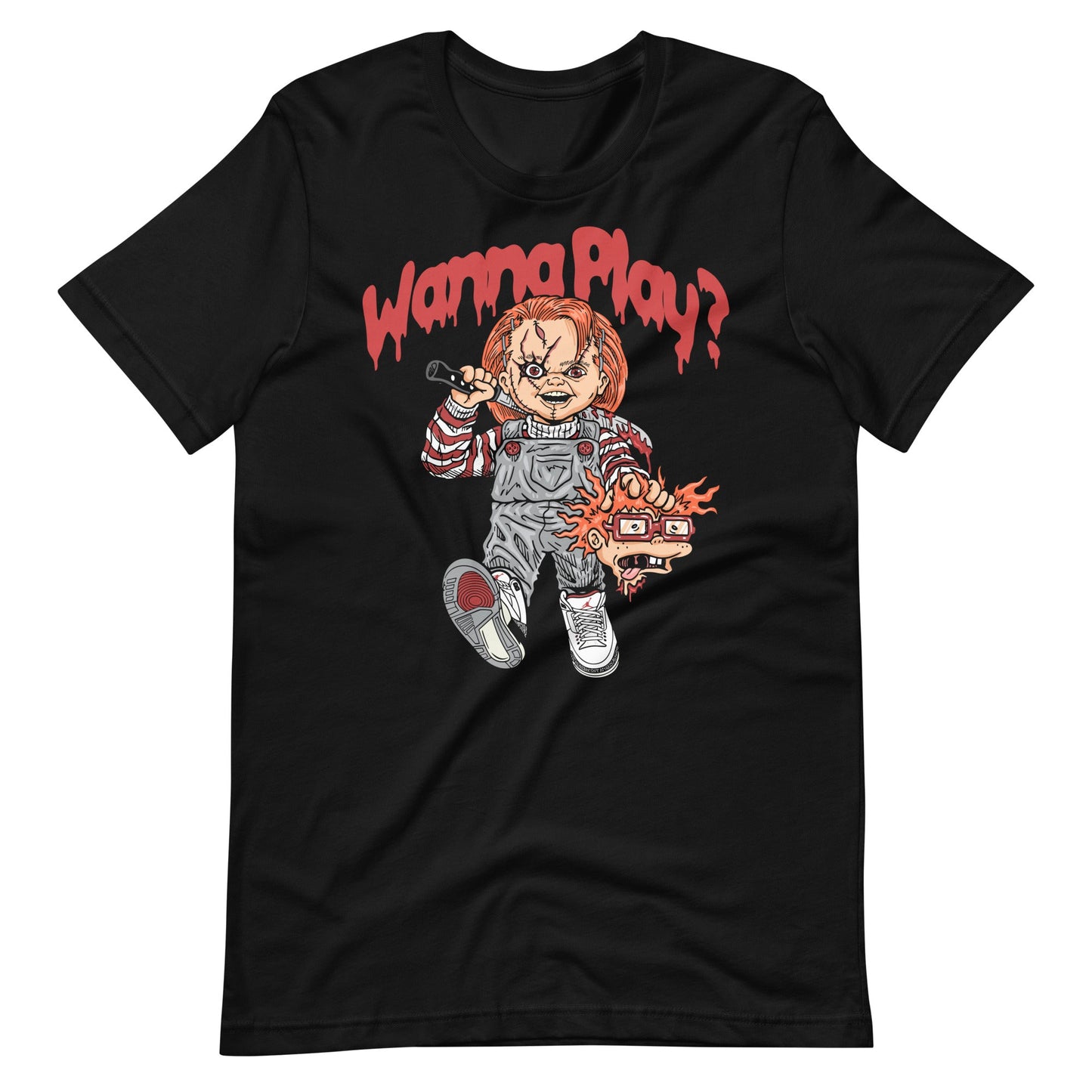 Chucky "Wanna Play" Unisex t - shirt - Graphic Punks