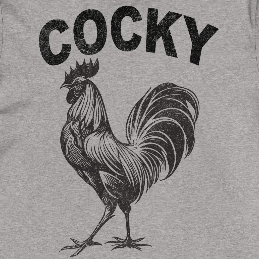 Cocky Unisex Organic Cotton Tee - Graphic Punks