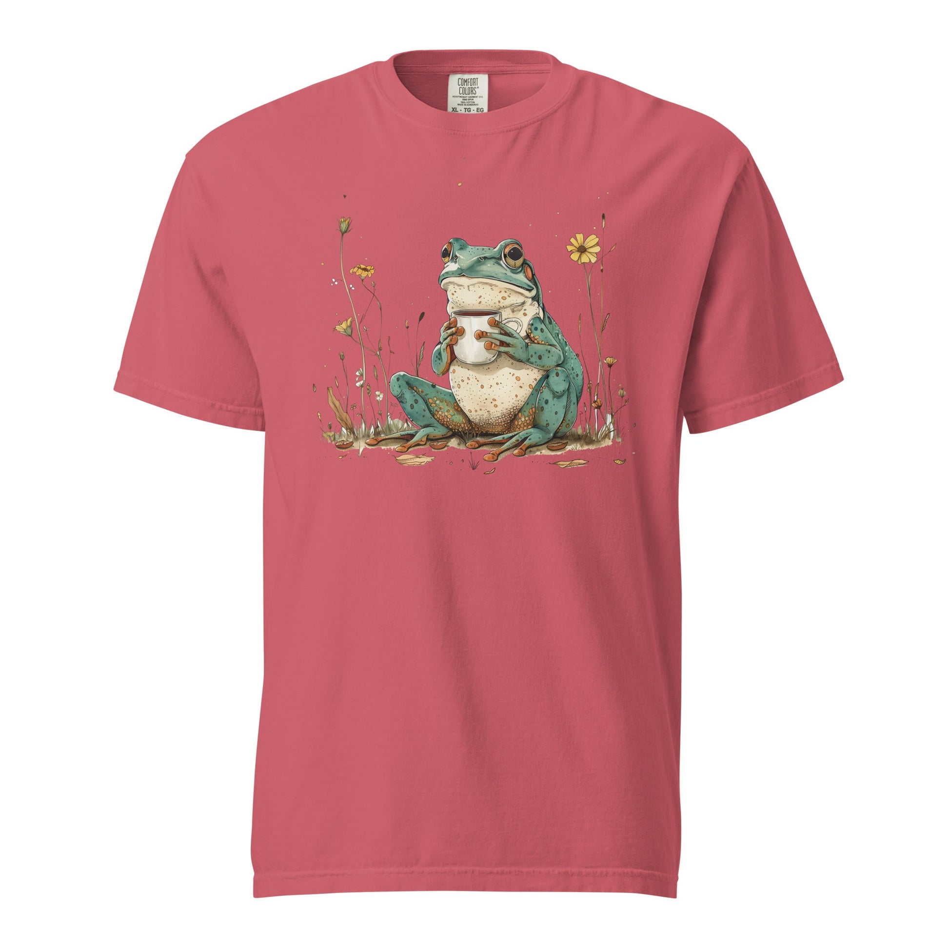 Coffee Frog Unisex Garment - Dyed Heavyweight T - shirt - Graphic Punks