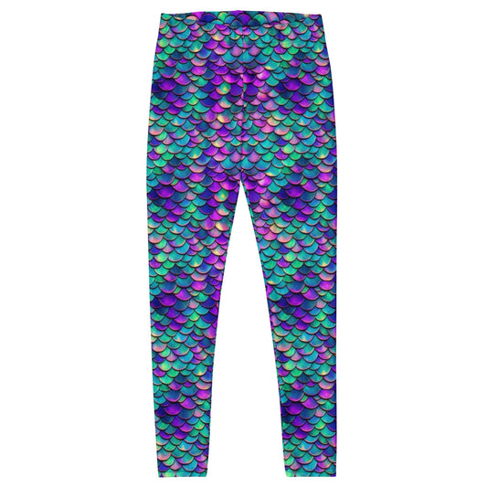 Colorful Mermaid Scales Leggings - Graphic Punks