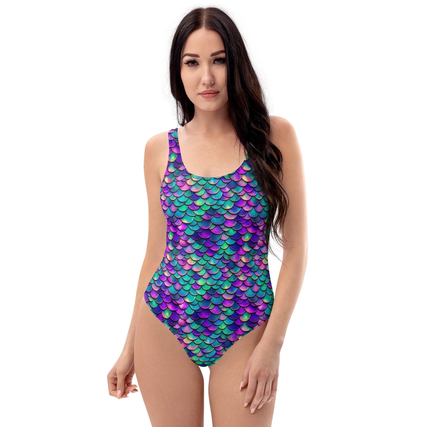 Colorful Mermaid Scales One - Piece Swimsuit - Graphic Punks