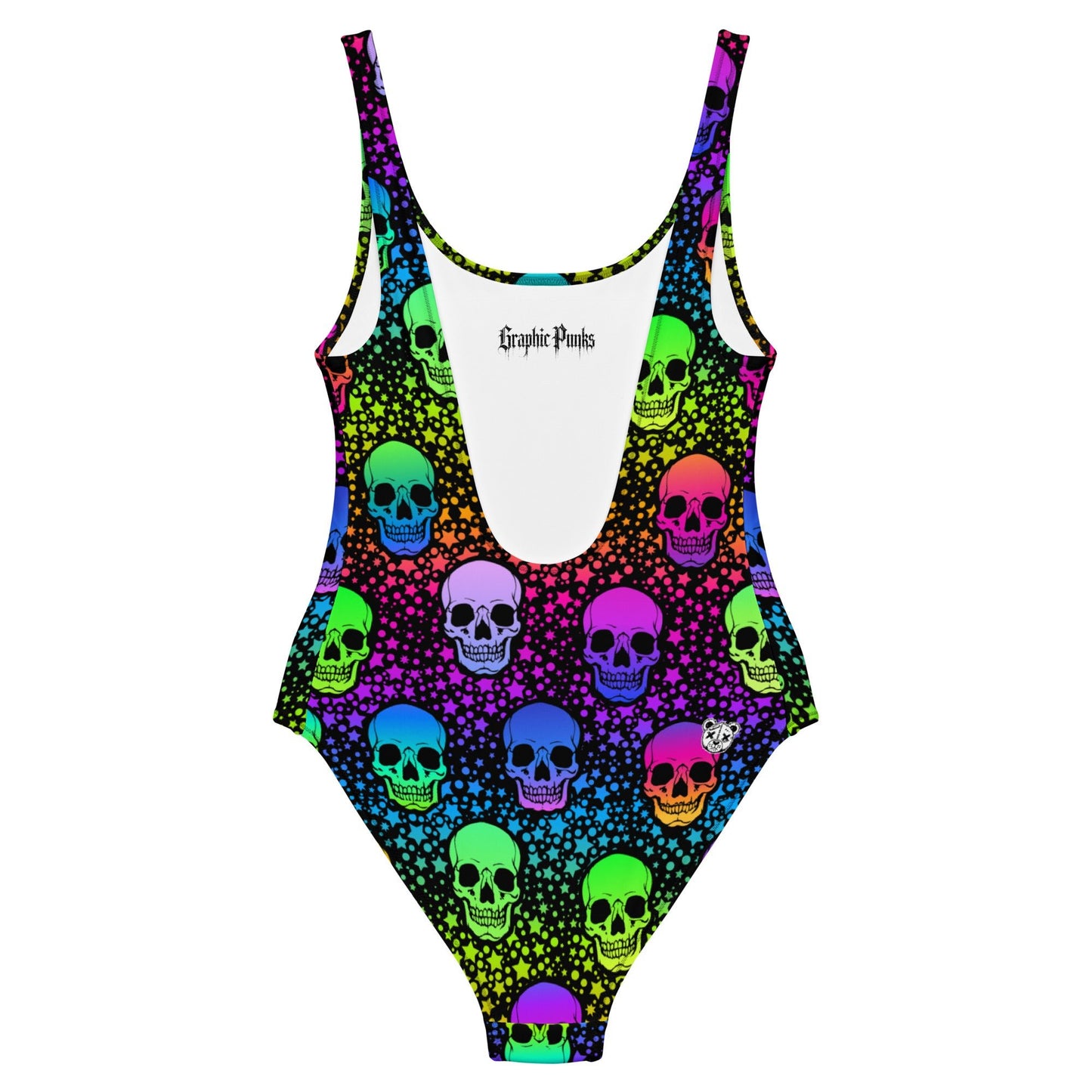 Colorful Skull One - Piece Swimsuit - Graphic Punks
