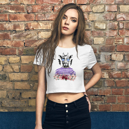 Cool Giraffe Women’s Crop Tee - Graphic Punks