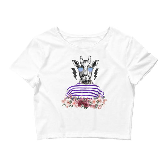 Cool Giraffe Women’s Crop Tee - Graphic Punks