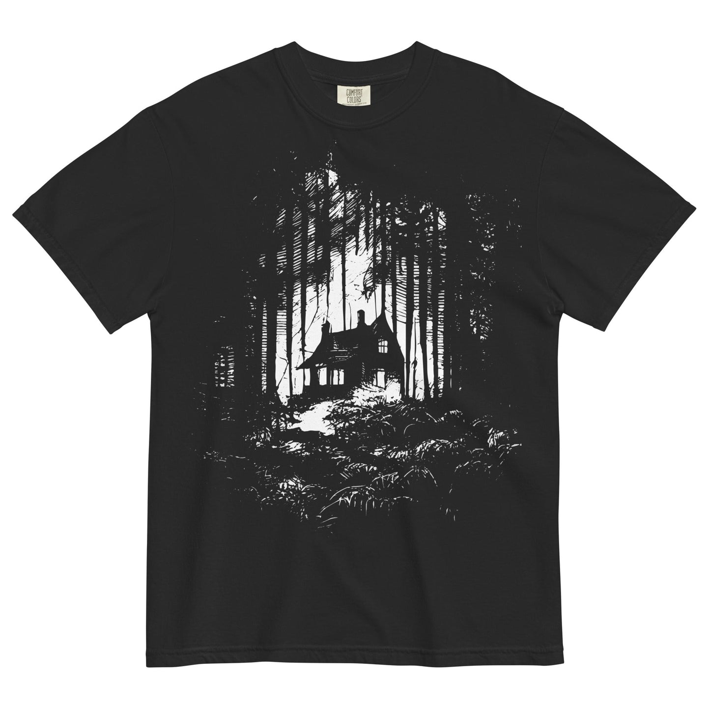 Creepy Cabin Garment - Dyed Heavyweight T-Shirt - Graphic Punks
