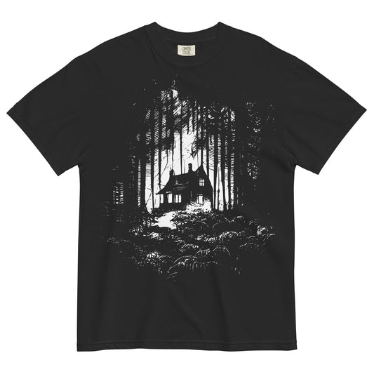 Creepy Cabin Garment - Dyed Heavyweight T-Shirt - Graphic Punks