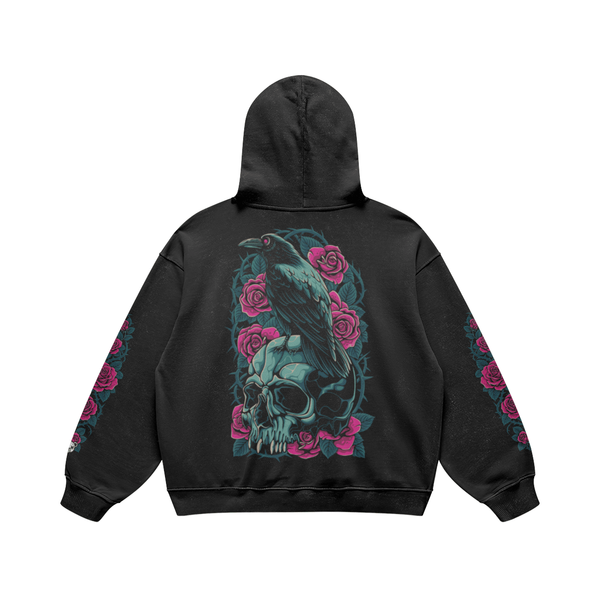 Crown of Thorns Heavyweight Oversized Hoodie - Graphic Punks