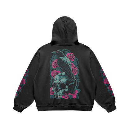 Crown of Thorns Heavyweight Oversized Hoodie - Graphic Punks