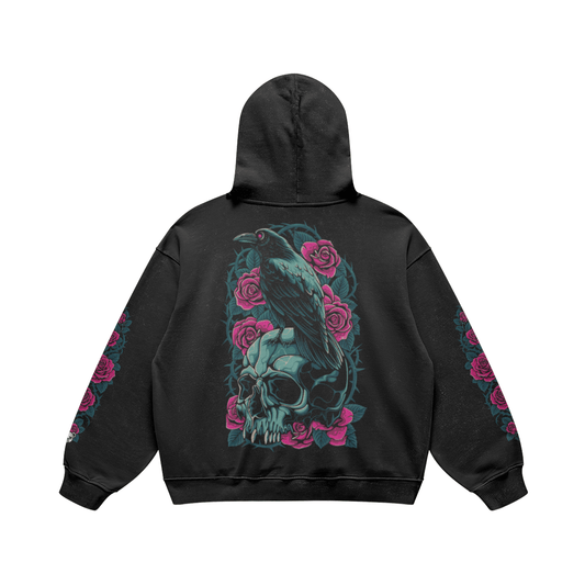 Crown of Thorns Heavyweight Oversized Hoodie - Graphic Punks