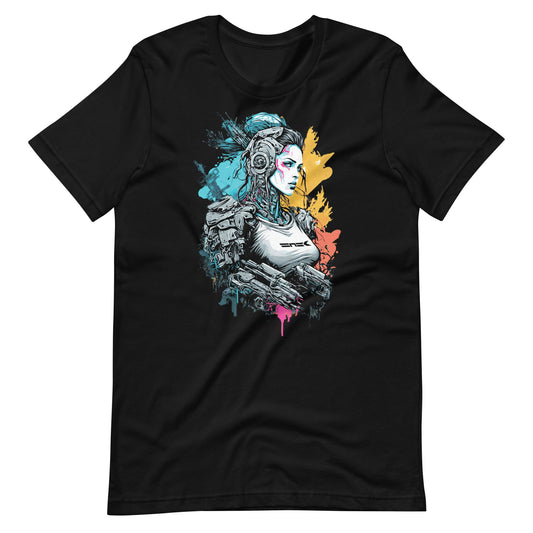 Cyberpunk Color Glitch Unisex t - shirt - Graphic Punks