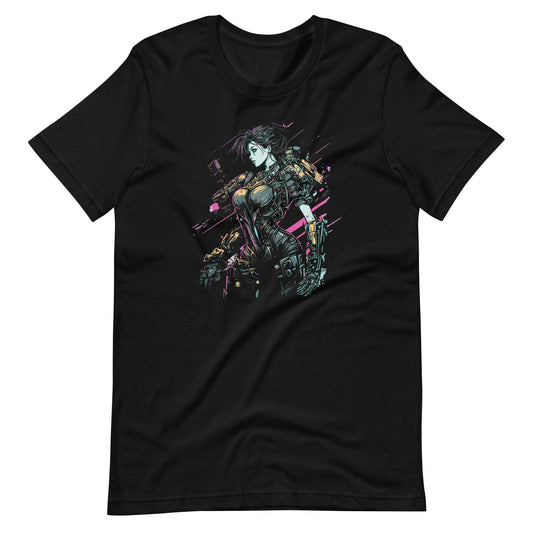 Cyberpunk Color Glitch Unisex t - shirt - Graphic Punks