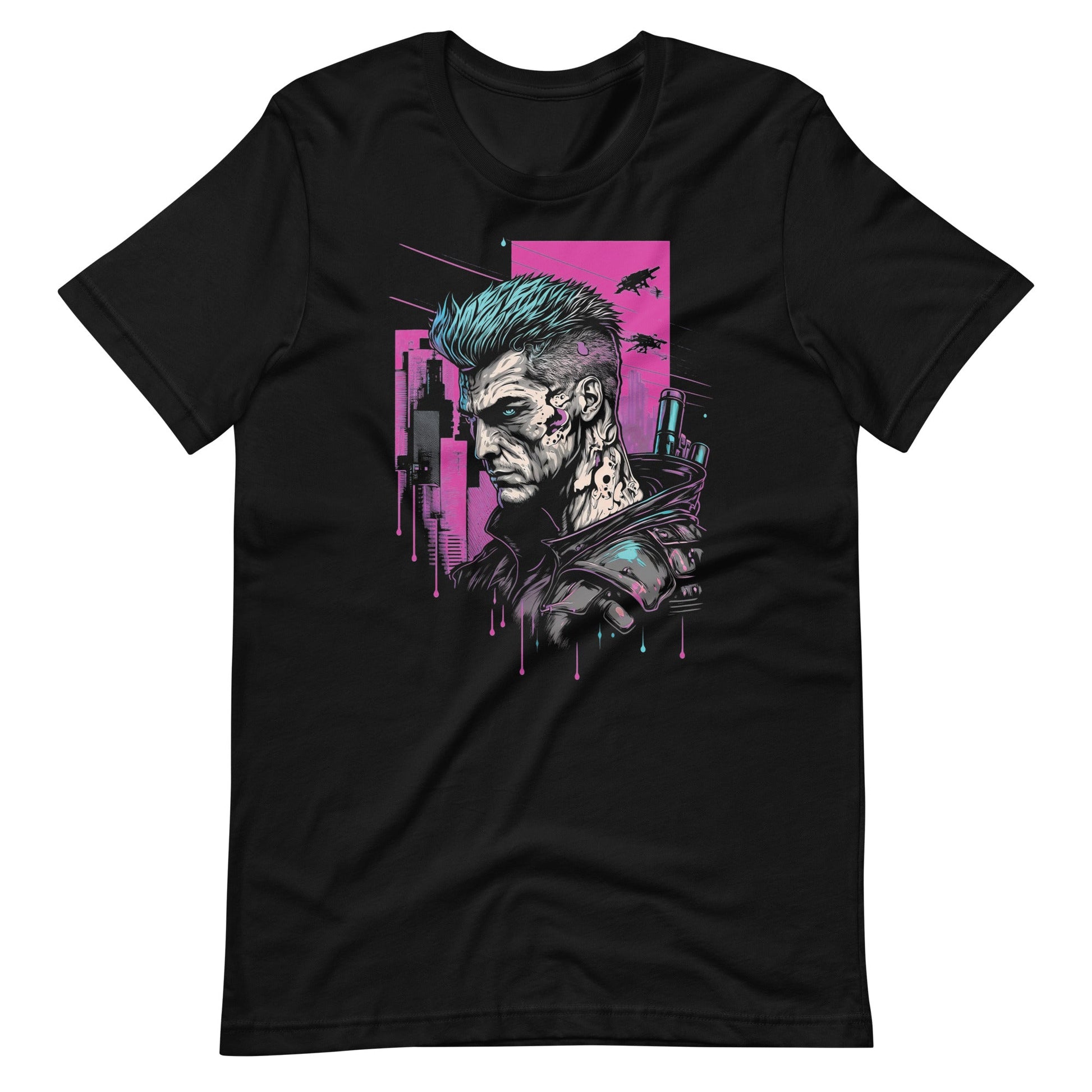 Cyberpunk Color Glitch Unisex Tee - Graphic Punks