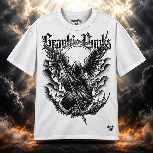 Darkness Falls Oversized Tee - Graphic Punks