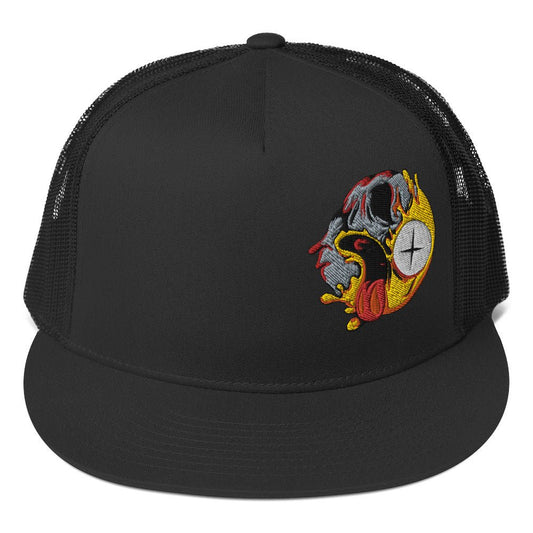 Dead Smile Face Snapback Trucker Cap - Graphic Punks