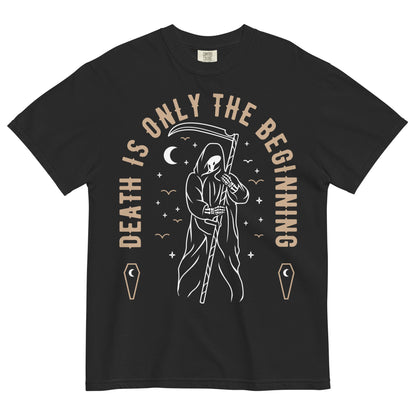 Death is Only the Beginning Garment - Dyed Heavyweight T-Shirt - Graphic Punks