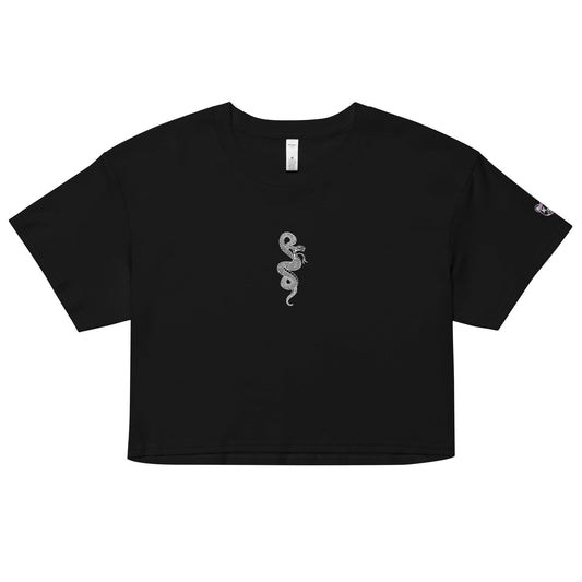 Embroidered Crop Top - Graphic Punks