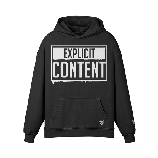 Explicit Content Heavyweight Oversized Hoodie - Graphic Punks
