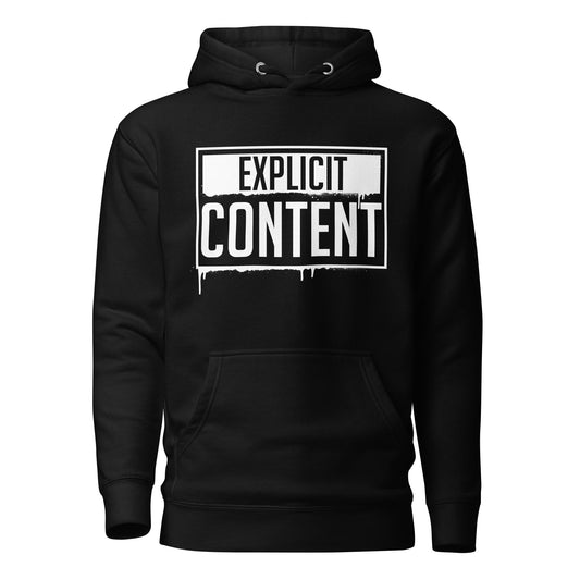 Explicit Content Warning Unisex Hoodie - Graphic Punks