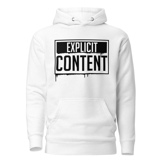 Explicit Content Warning Unisex Hoodie - Graphic Punks