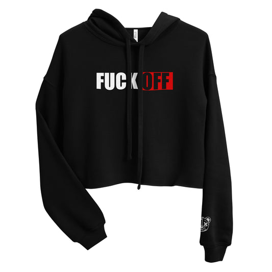 F*CK OFF Crop Hoodie - Graphic Punks