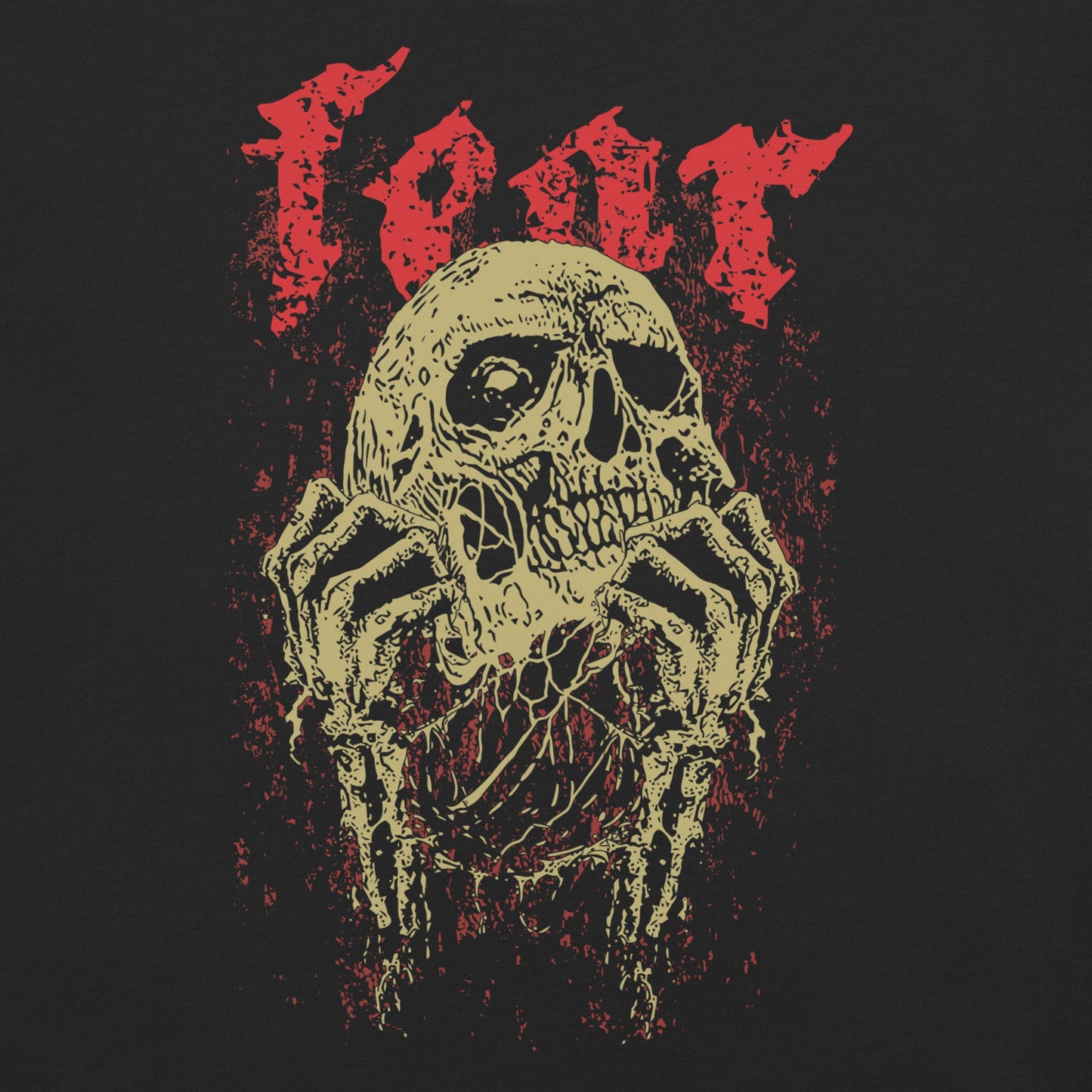 Fear Skull Garment - Dyed Heavyweight T-Shirt - Graphic Punks