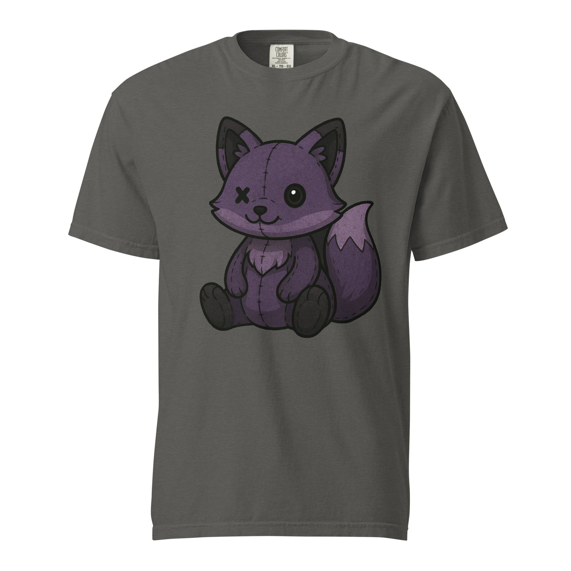 Fox Plushie Unisex Garment - Dyed Heavyweight T-Shirt - Graphic Punks