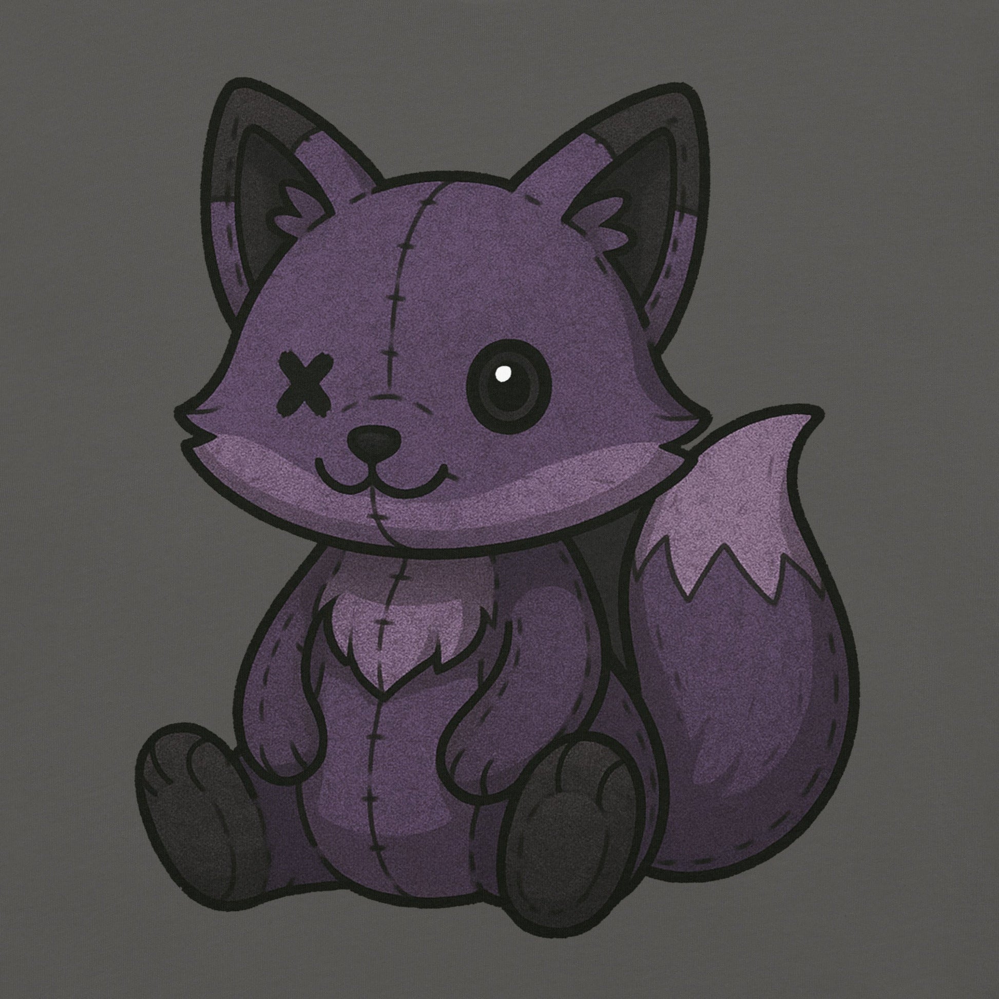 Fox Plushie Unisex Garment - Dyed T-Shirt - Graphic Punks